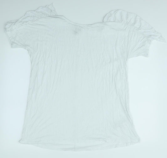 Womens UK Size 16 ASOS White Basic T-Shirt
