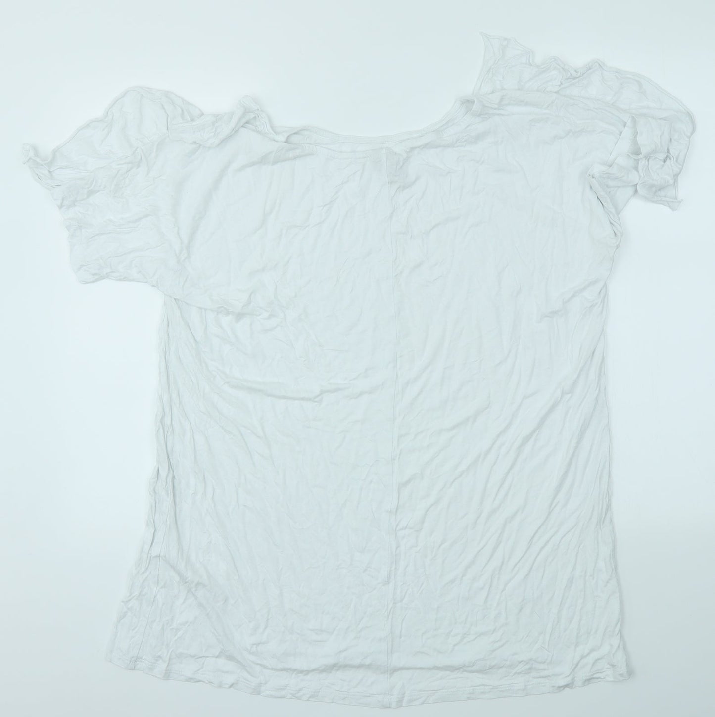 Womens UK Size 16 ASOS White Basic T-Shirt