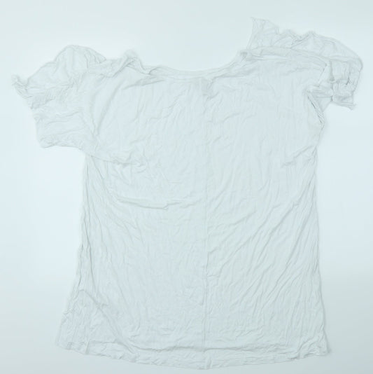 Womens UK Size 16 ASOS White Basic T-Shirt