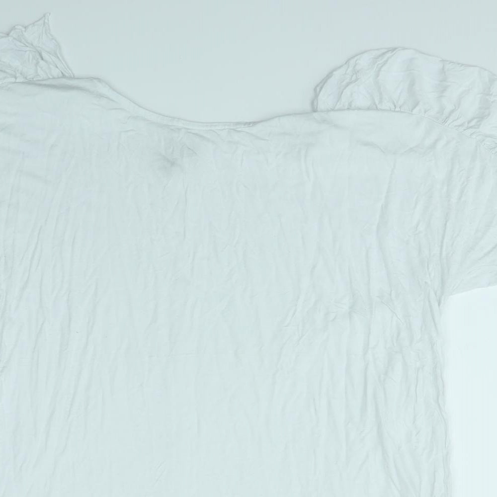 Womens UK Size 16 ASOS White Basic T-Shirt