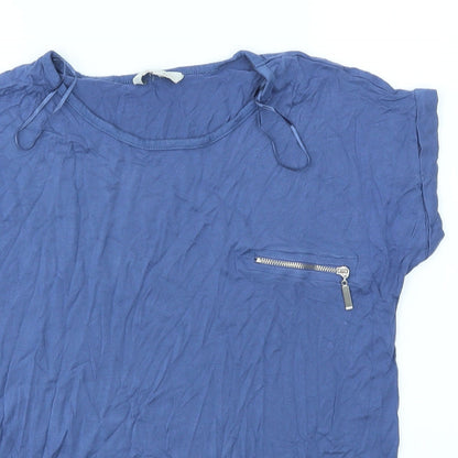 Peacocks Womens Blue   Basic T-Shirt Size 12