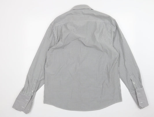 Mens UK Collar Size 16.5 Greenwoods Smart Multicoloured  Dress Shirt