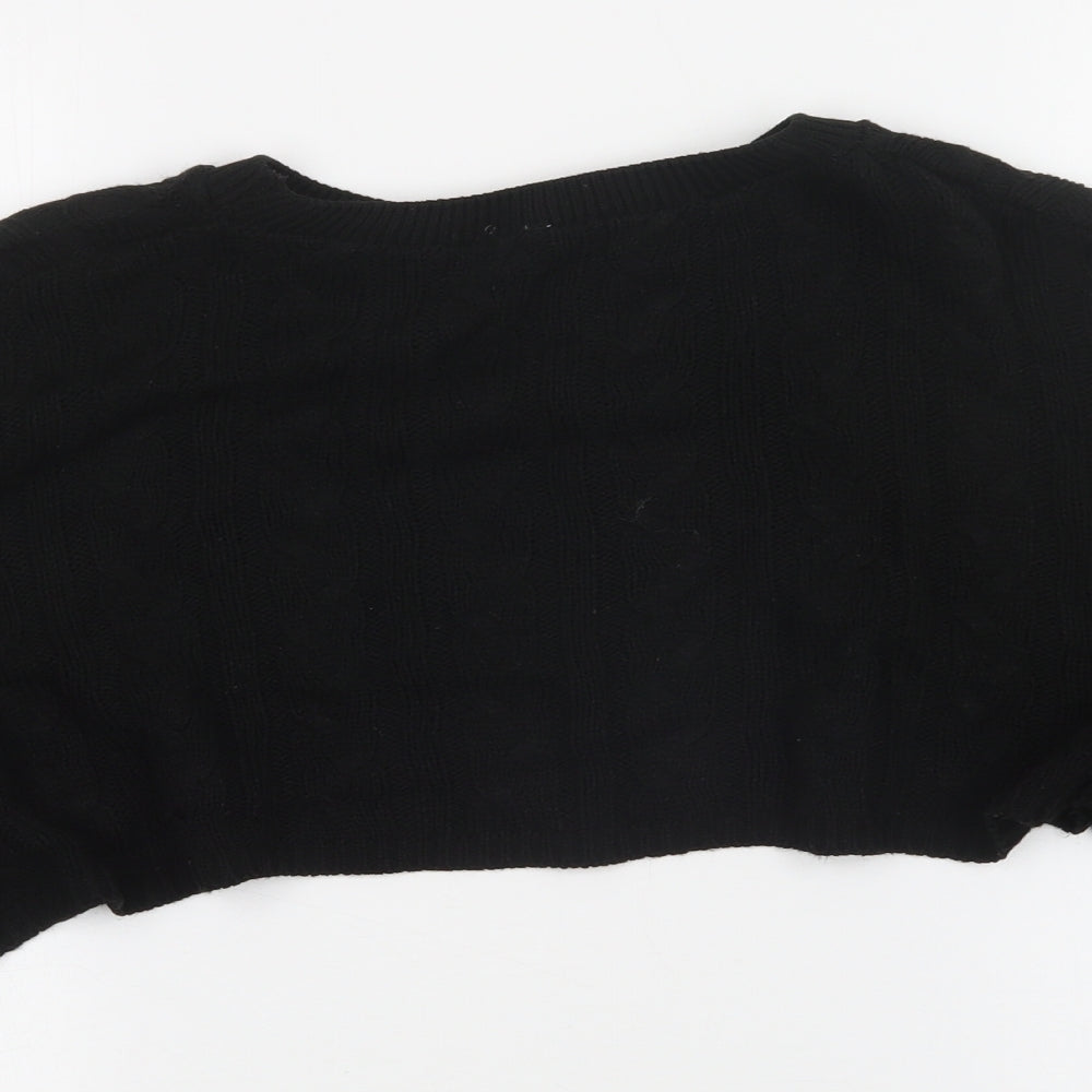Womens UK Size S PRETTYLITTLETHING Black Pullover Jumper