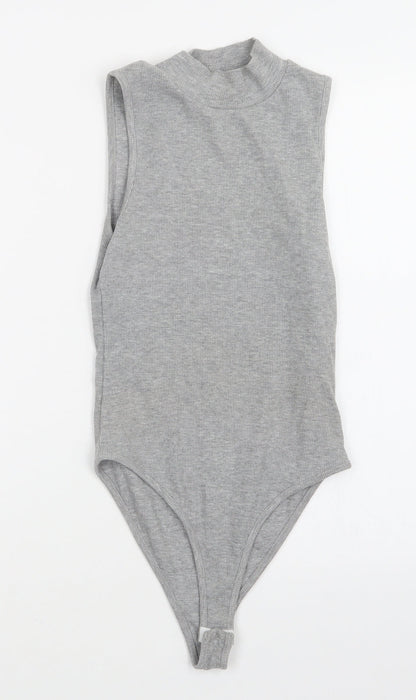 NEW LOOK  Womens Grey   Bodysuit One-Piece Size 8