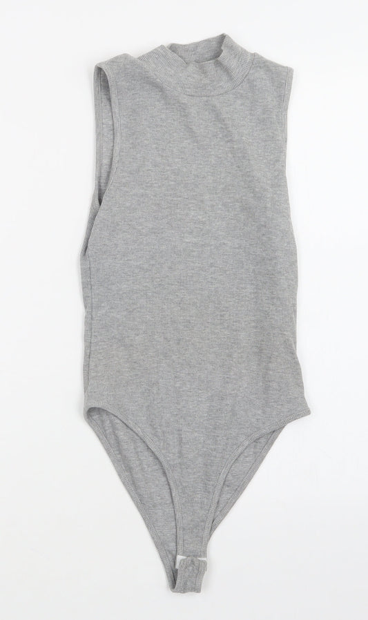 NEW LOOK  Womens Grey   Bodysuit One-Piece Size 8