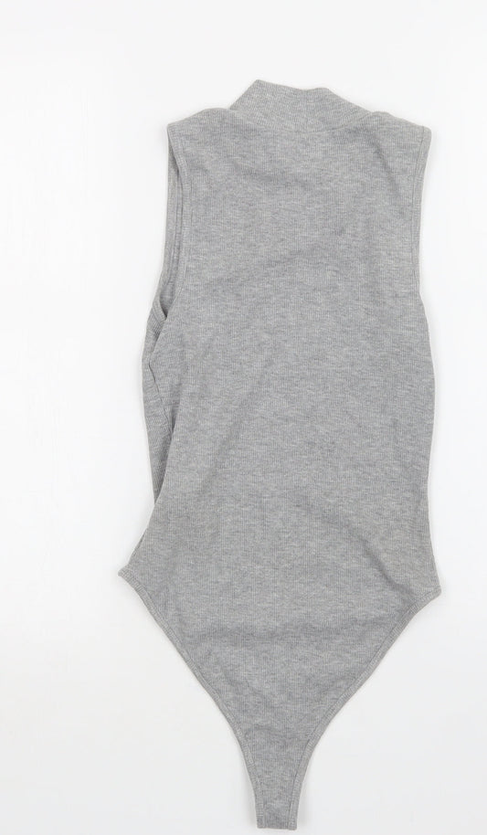 NEW LOOK  Womens Grey   Bodysuit One-Piece Size 8
