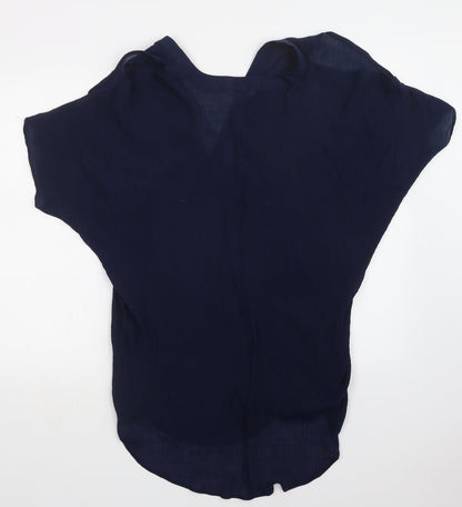 Papaya Womens Blue   Basic Blouse Size M