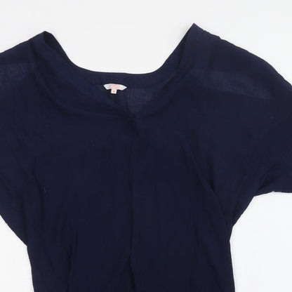 Papaya Womens Blue   Basic Blouse Size M