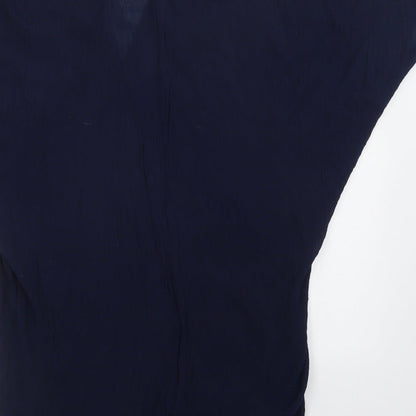 Papaya Womens Blue   Basic Blouse Size M