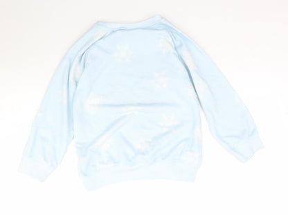 NEXT Girls Blue   Pullover Sweatshirt Size 7 Years  - Minions Christmas