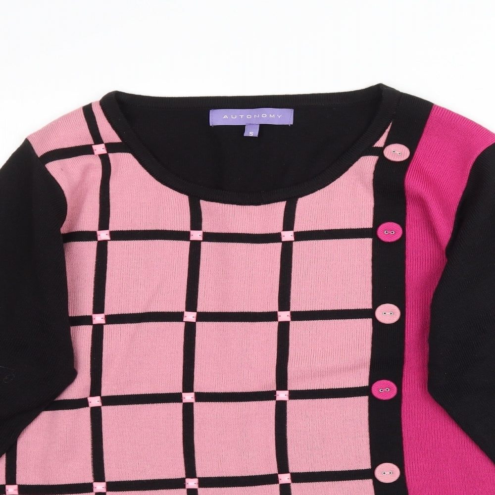 Autonomy Womens Multicoloured  Knit Pullover Jumper Size S