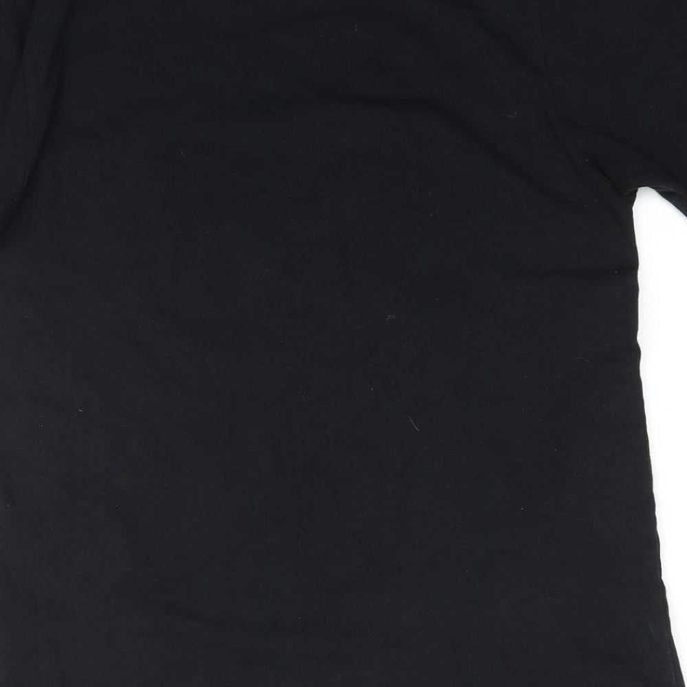 Star Mens Black    T-Shirt Size M  - Christmas Turkey