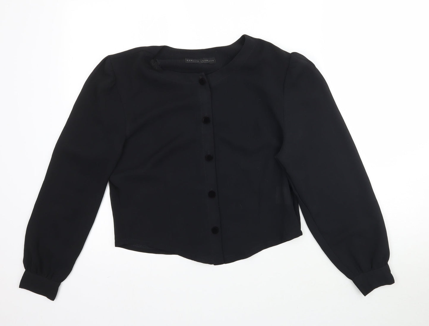 howard showers Womens Black   Basic Blouse Size 10