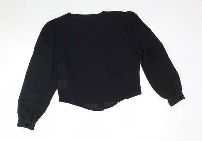 howard showers Womens Black   Basic Blouse Size 10