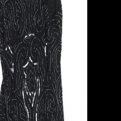 Lace & Beads Womens Black   Bodycon  Size S