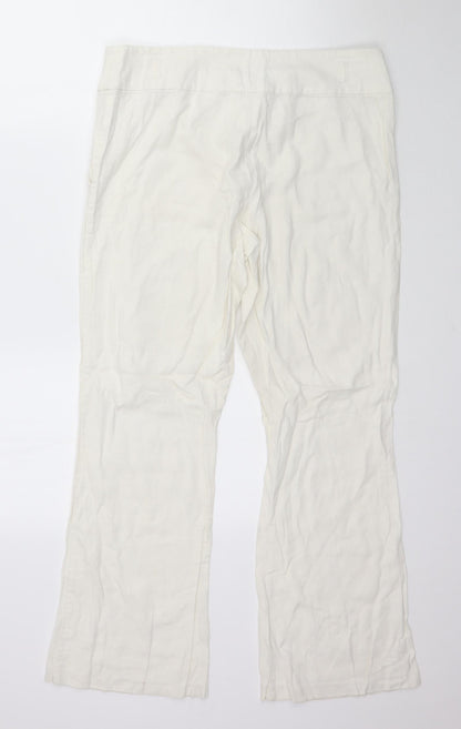 George Womens Ivory   Trousers  Size 14 L29 in
