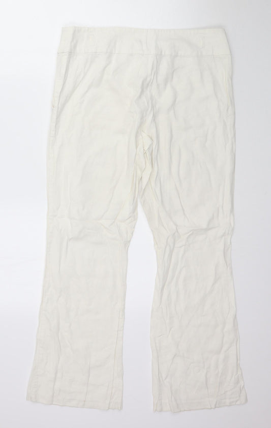 George Womens Ivory   Trousers  Size 14 L29 in