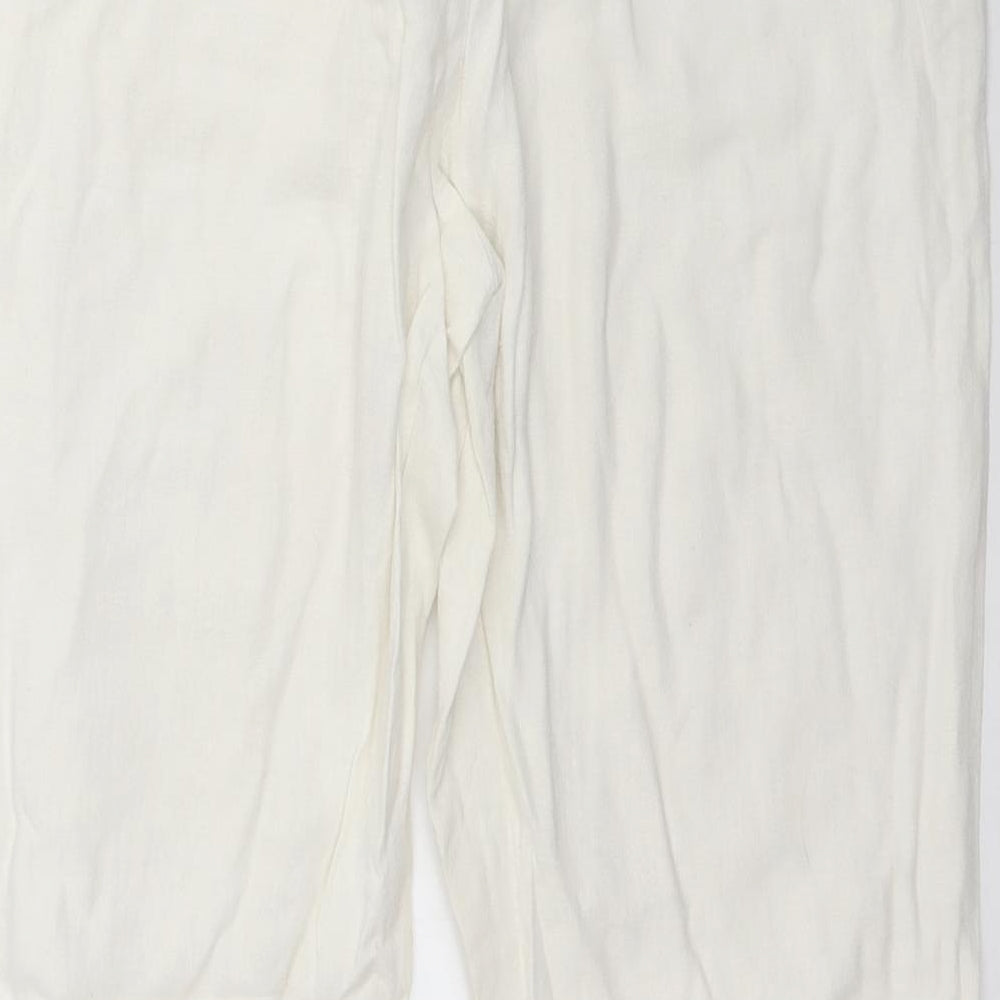 George Womens Ivory   Trousers  Size 14 L29 in