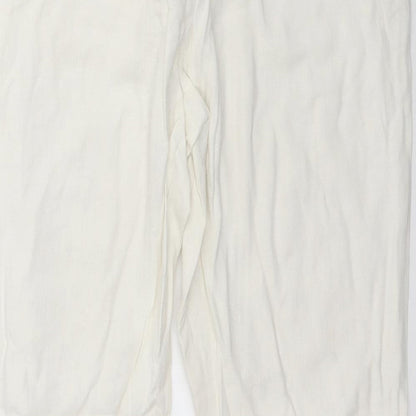 George Womens Ivory   Trousers  Size 14 L29 in