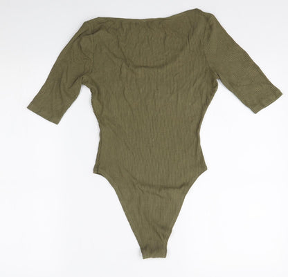River Island Womens Green   Bodysuit One-Piece Size 10