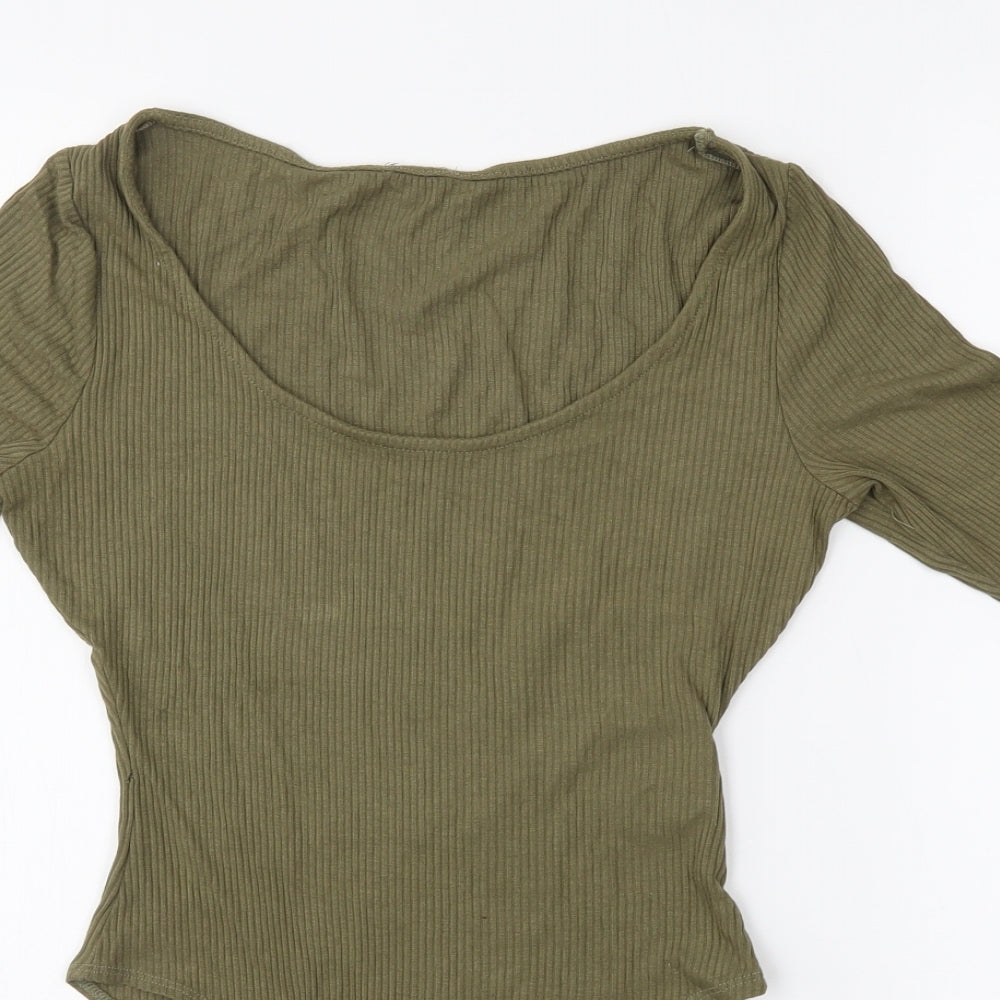 River Island Womens Green   Bodysuit One-Piece Size 10