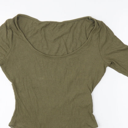 River Island Womens Green   Bodysuit One-Piece Size 10