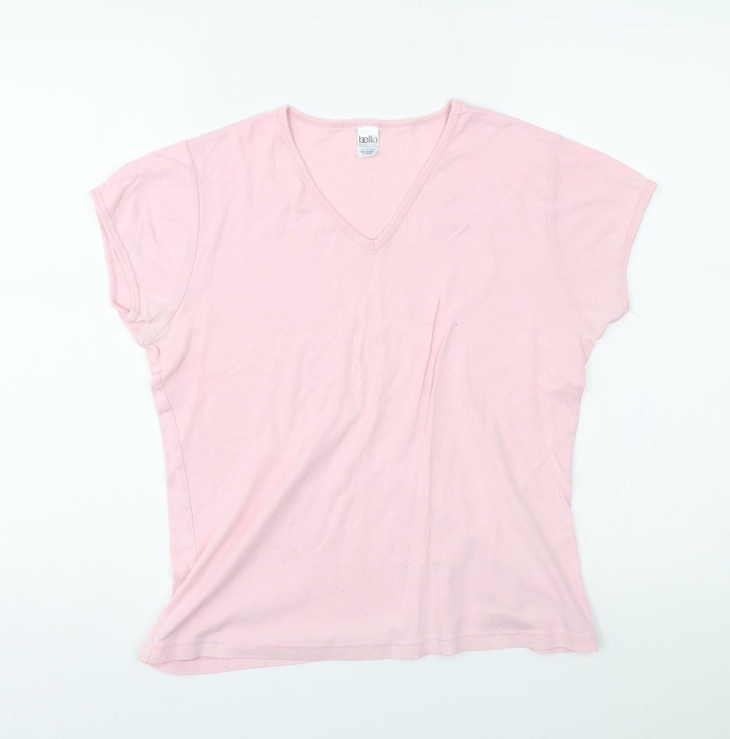 Womens UK Size XL Bella Pink Basic T-Shirt