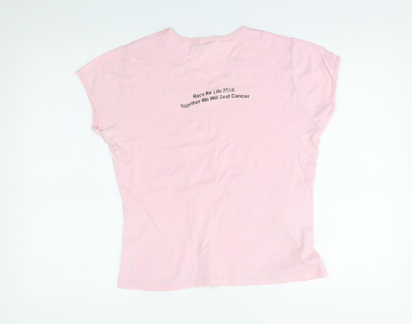 Womens UK Size XL Bella Pink Basic T-Shirt