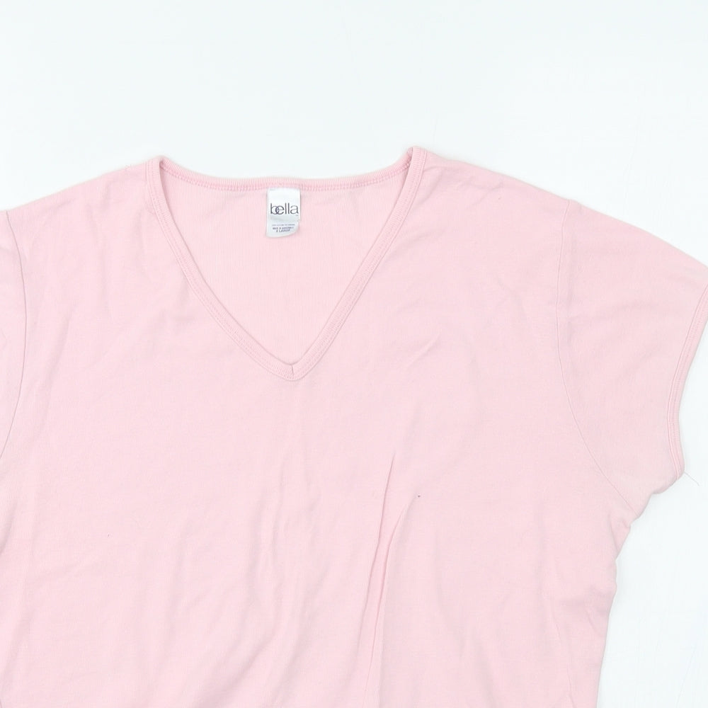 Womens UK Size XL Bella Pink Basic T-Shirt