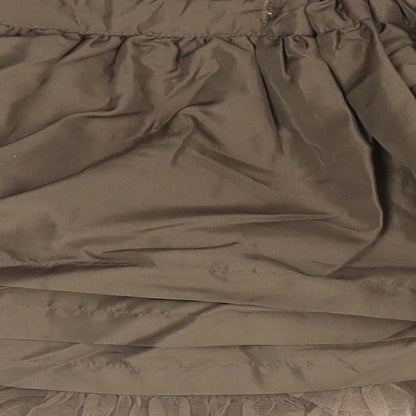 MINIMODE Girls Brown   Pleated Skirt Size 2-3 Years