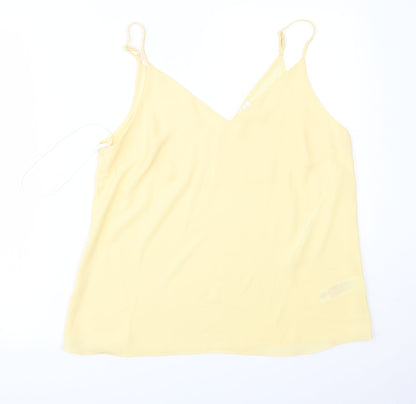 Primark Womens Yellow   Basic Tank Size 14