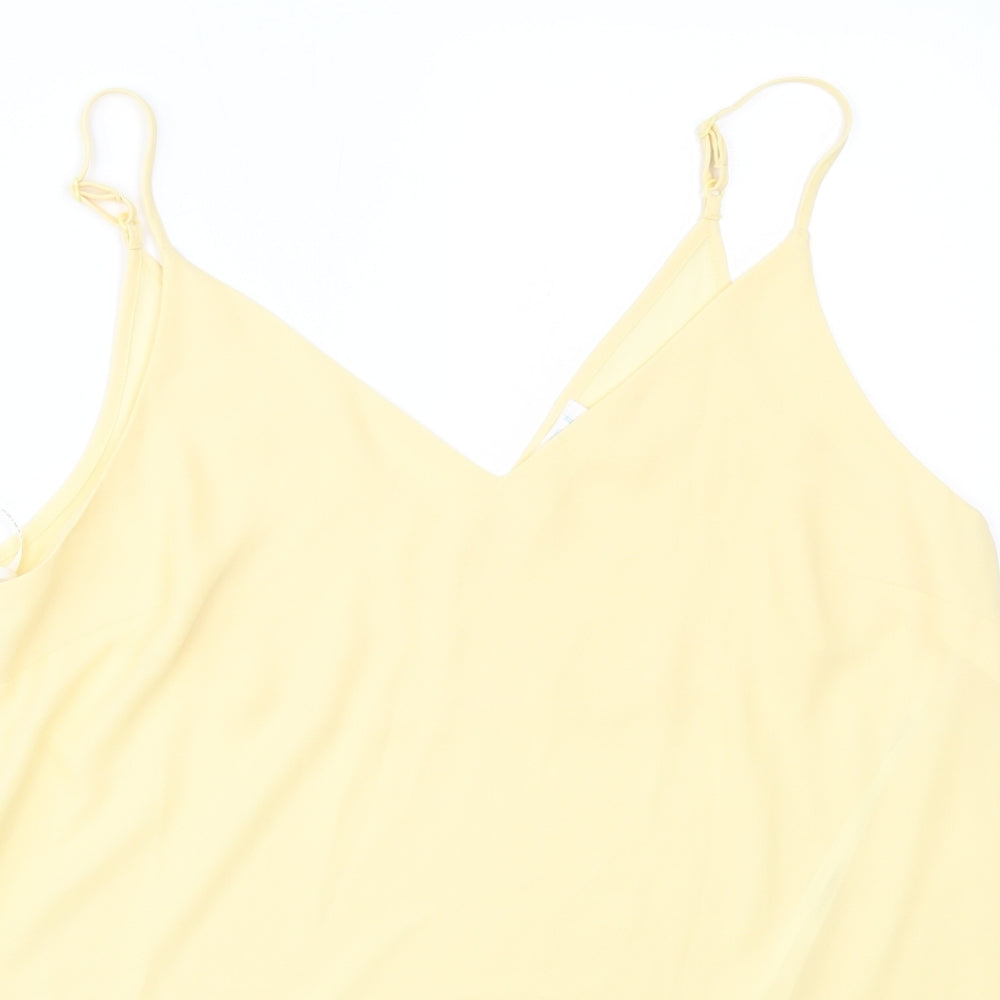 Primark Womens Yellow   Basic Tank Size 14