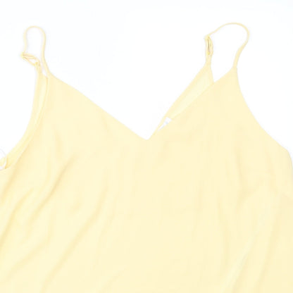 Primark Womens Yellow   Basic Tank Size 14