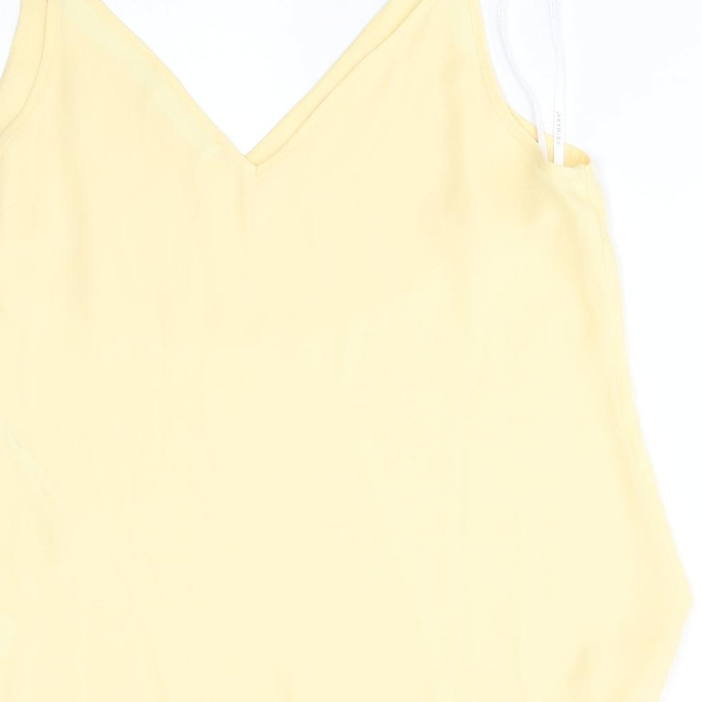 Primark Womens Yellow   Basic Tank Size 14