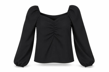 Womens UK Size 12 Missguided Black Basic Blouse