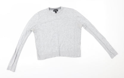 Womens UK Size 8 Topshop Grey Pullover Jumper