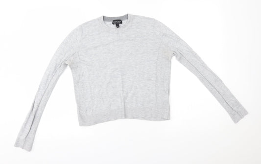 Womens UK Size 8 Topshop Grey Pullover Jumper