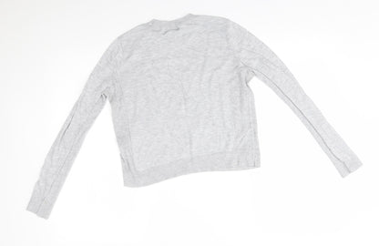 Womens UK Size 8 Topshop Grey Pullover Jumper