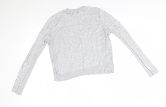 Womens UK Size 8 Topshop Grey Pullover Jumper