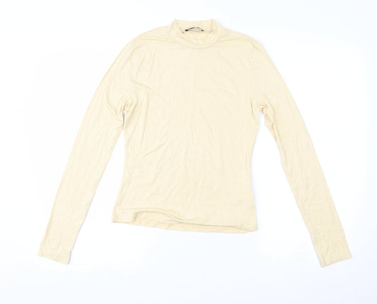 SheIn Womens Yellow   Basic T-Shirt Size S