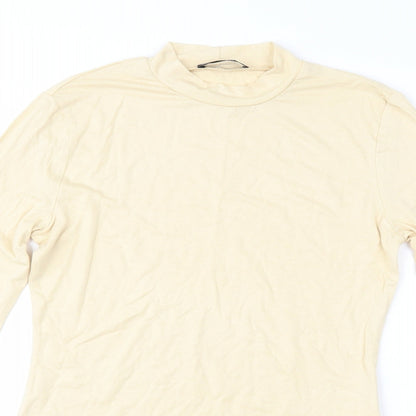 SheIn Womens Yellow   Basic T-Shirt Size S