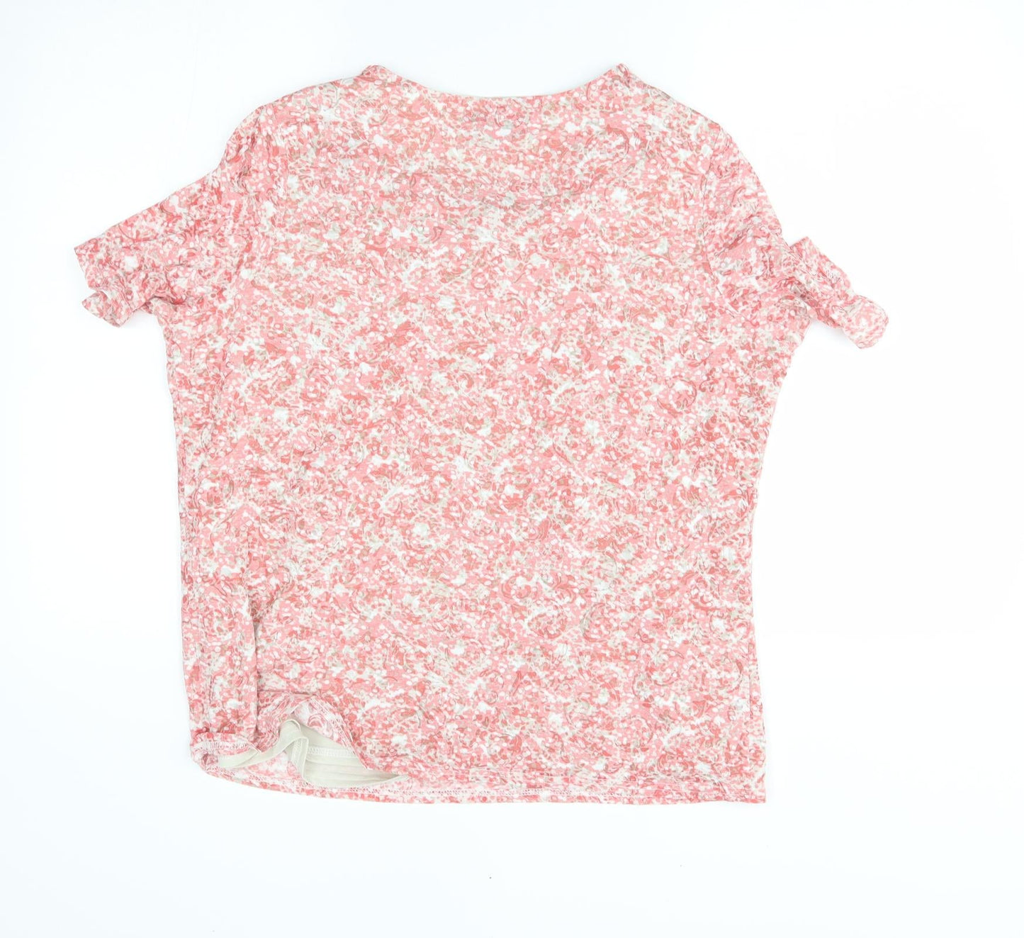 EWM Womens Red Floral  Basic Blouse Size 16