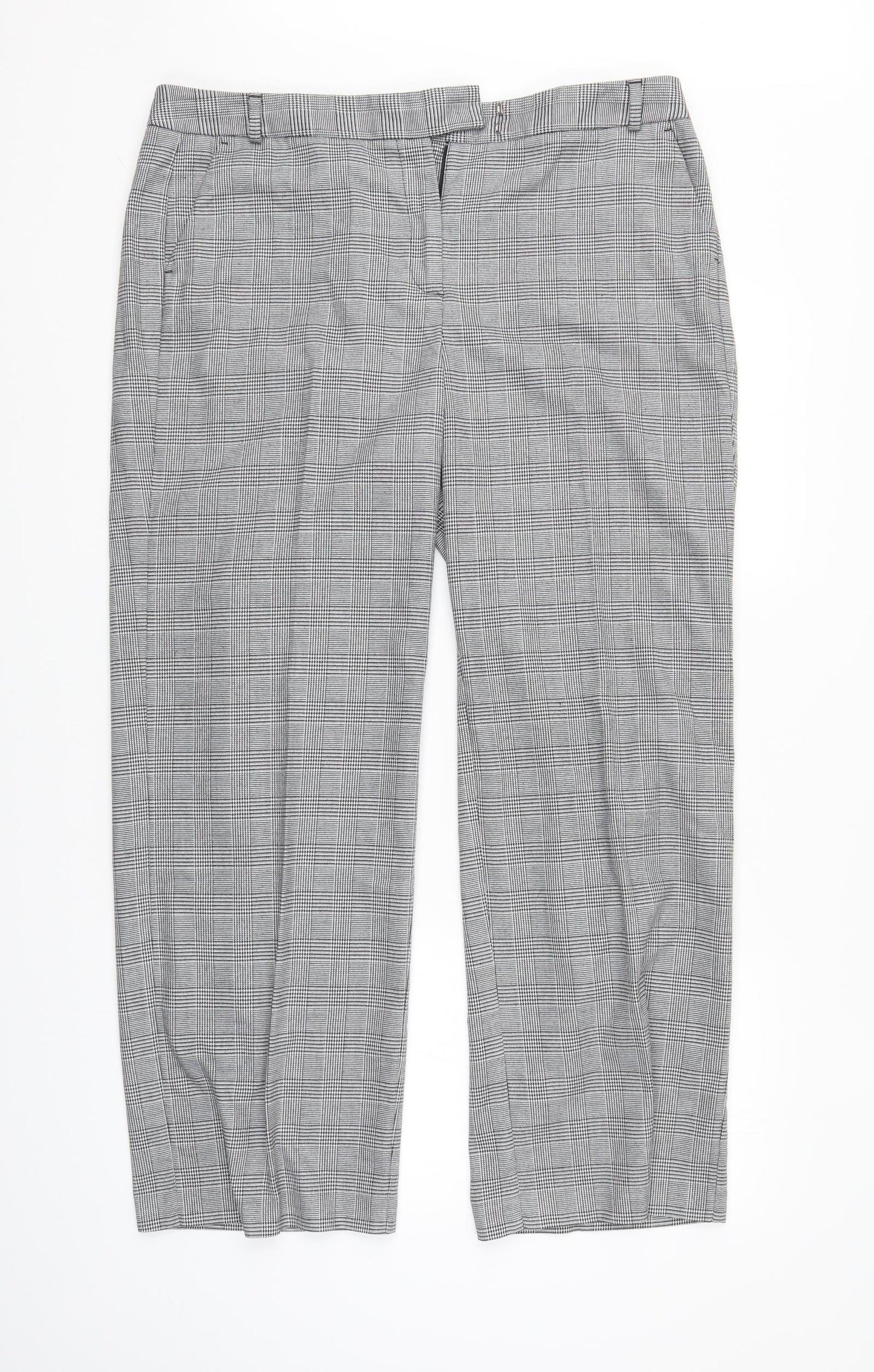 Womens UK Size 16 M&S Regular Fit  Grey Trousers