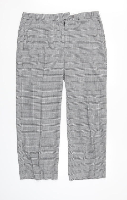 Womens UK Size 16 M&S Regular Fit  Grey Trousers