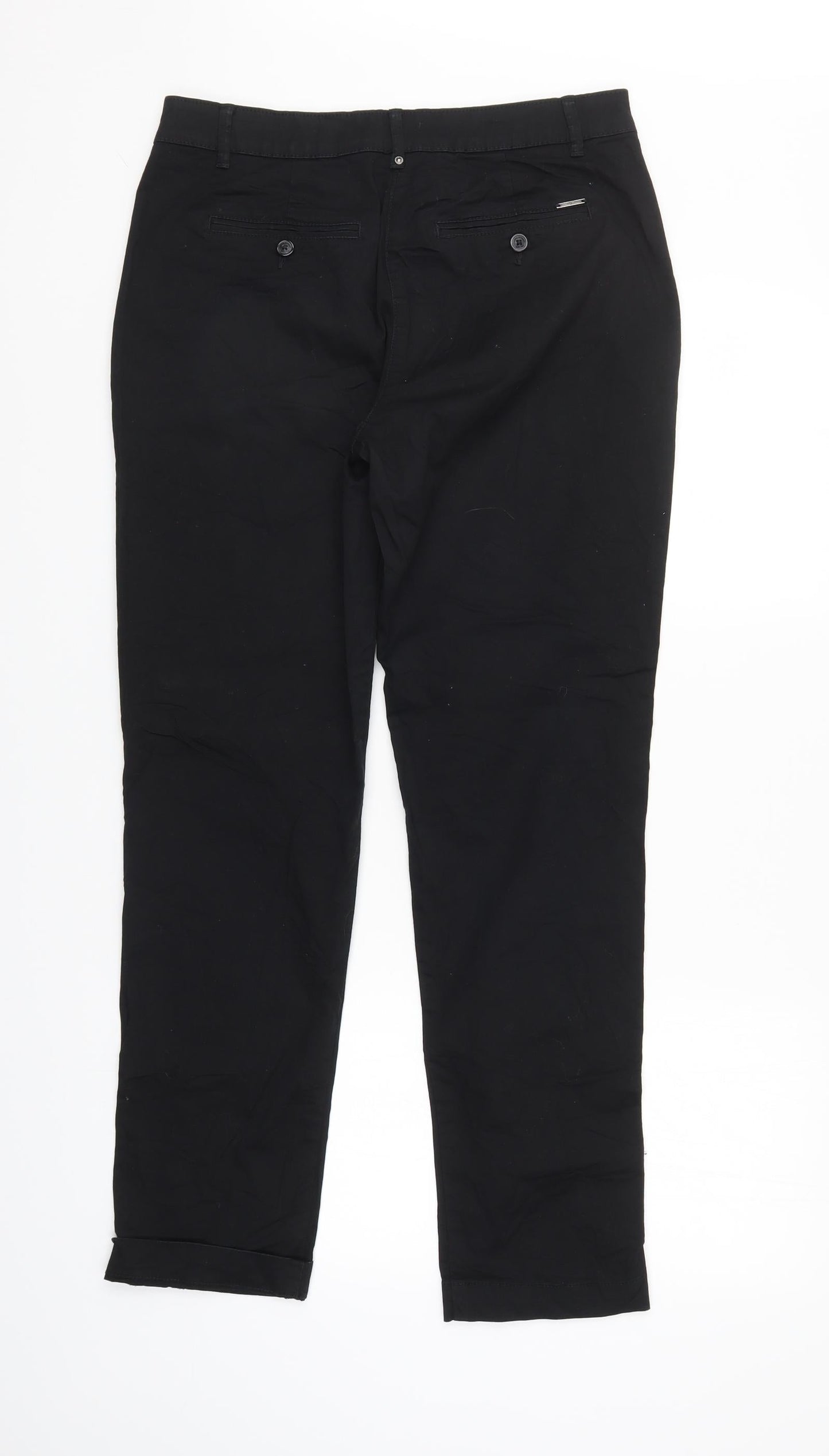 Womens UK Size 8 Canda Regular Fit Straight Black Jeans