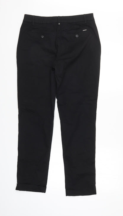 Womens UK Size 8 Canda Regular Fit Straight Black Jeans