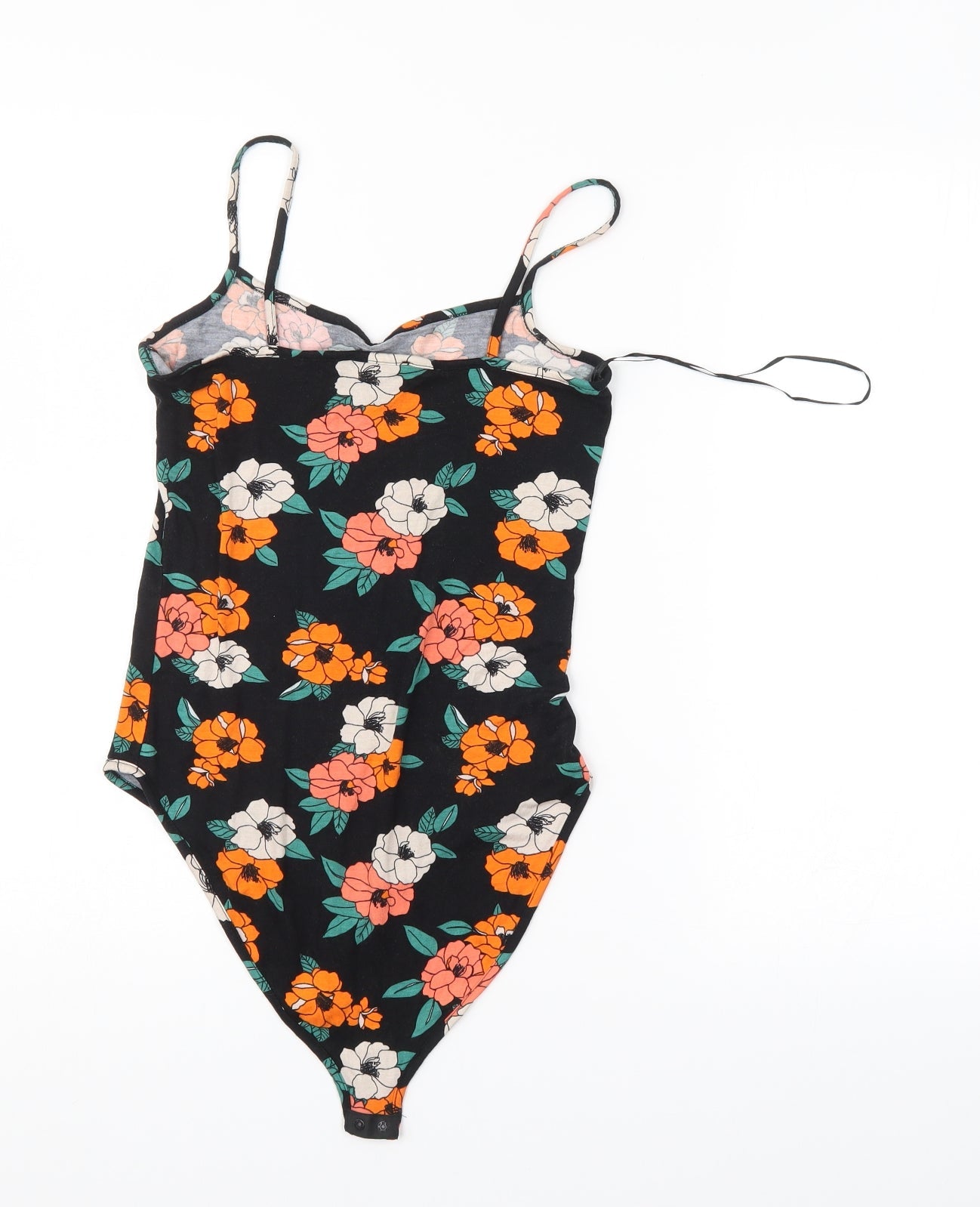 Primark Womens Multicoloured Floral  Bodysuit One-Piece Size 6