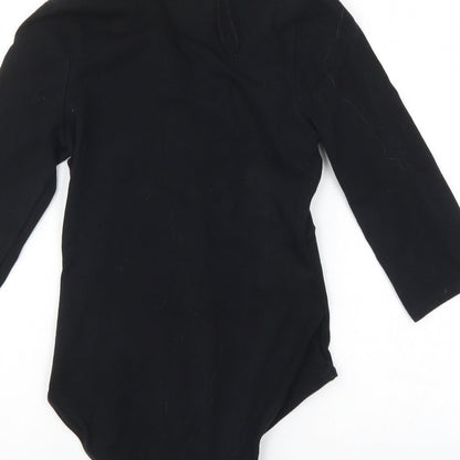 Miss Selfridge Womens Black   Bodysuit One-Piece Size 8