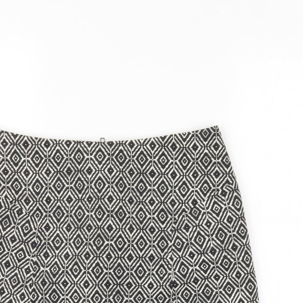 NEXT Womens Multicoloured Geometric  A-Line Skirt Size 10