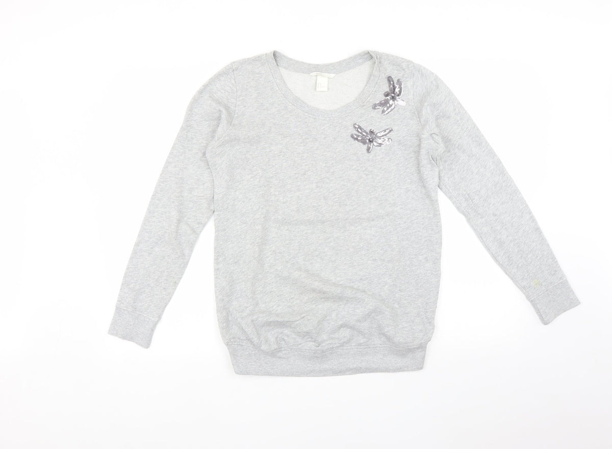Womens UK Size M H&M Grey Pullover Jumper